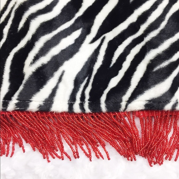 XOXO Beaded Zebra Print Pencil Skirt - So Unique!! - Picture 3 of 6