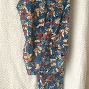 Lularoe rare Sushi print OS leggings