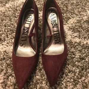 Burgundy pumps