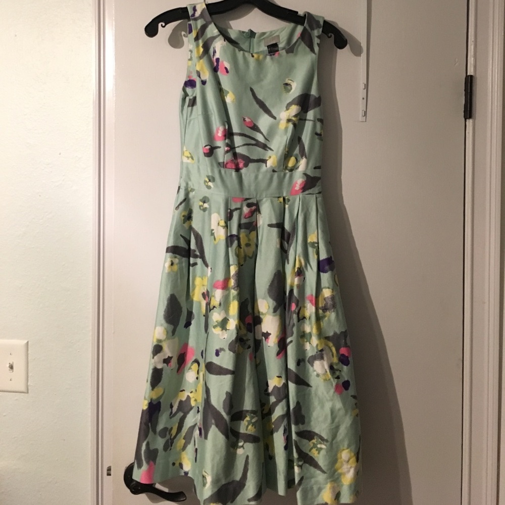 H&M fit and flare floral dress