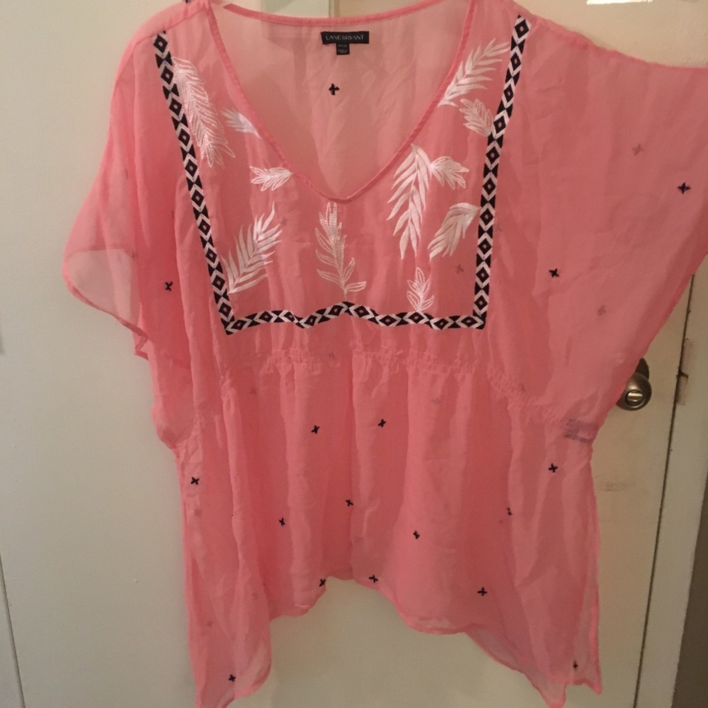 Lane Bryant Pink Top