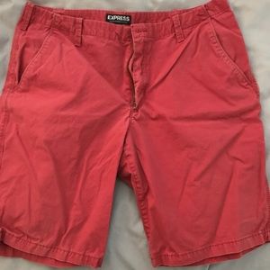 Men's express red shorts