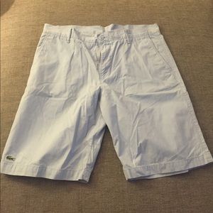 Lacoste light blue classic fit shorts