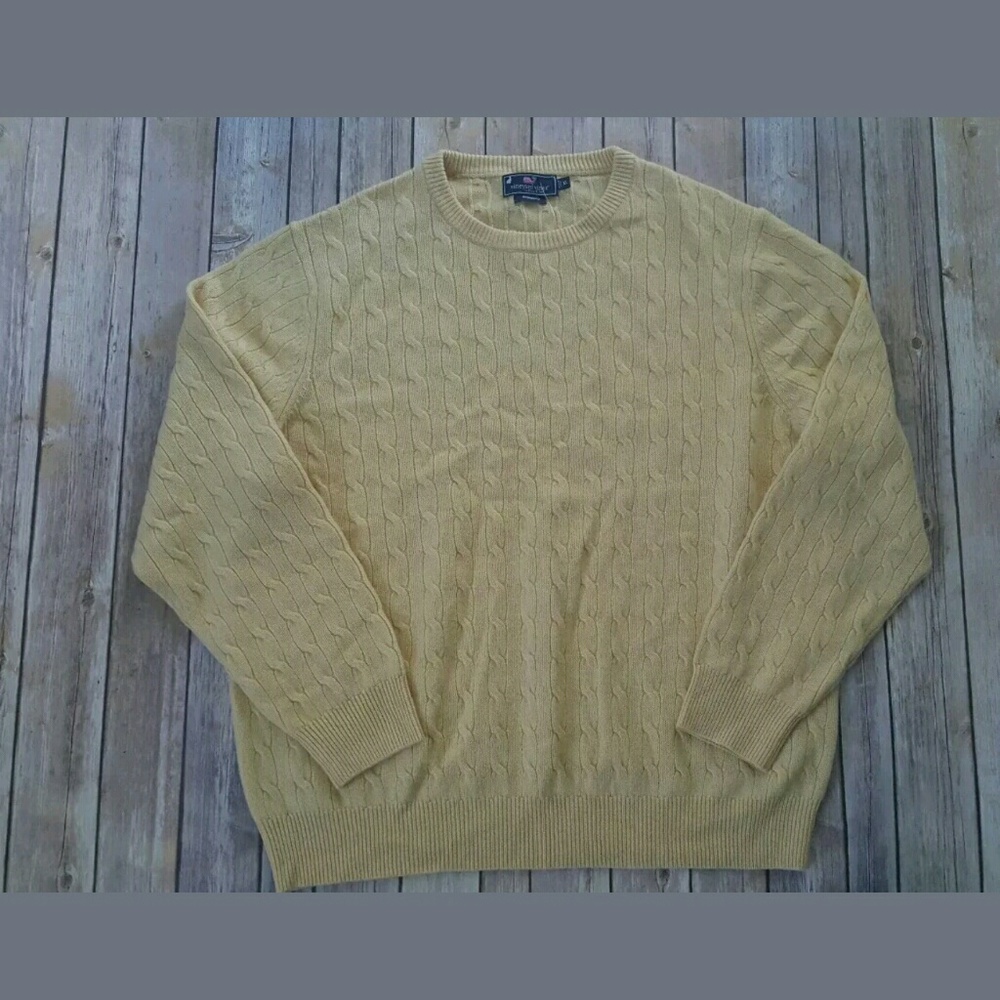 NEW Vineyard Vines Cashmere Cable Knit Sweater XL