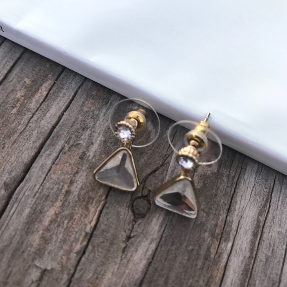 Gold Ear Jacket Earrings - Picture 2 of 2
