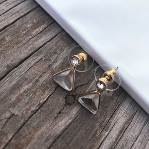 Gold Ear Jacket Earrings