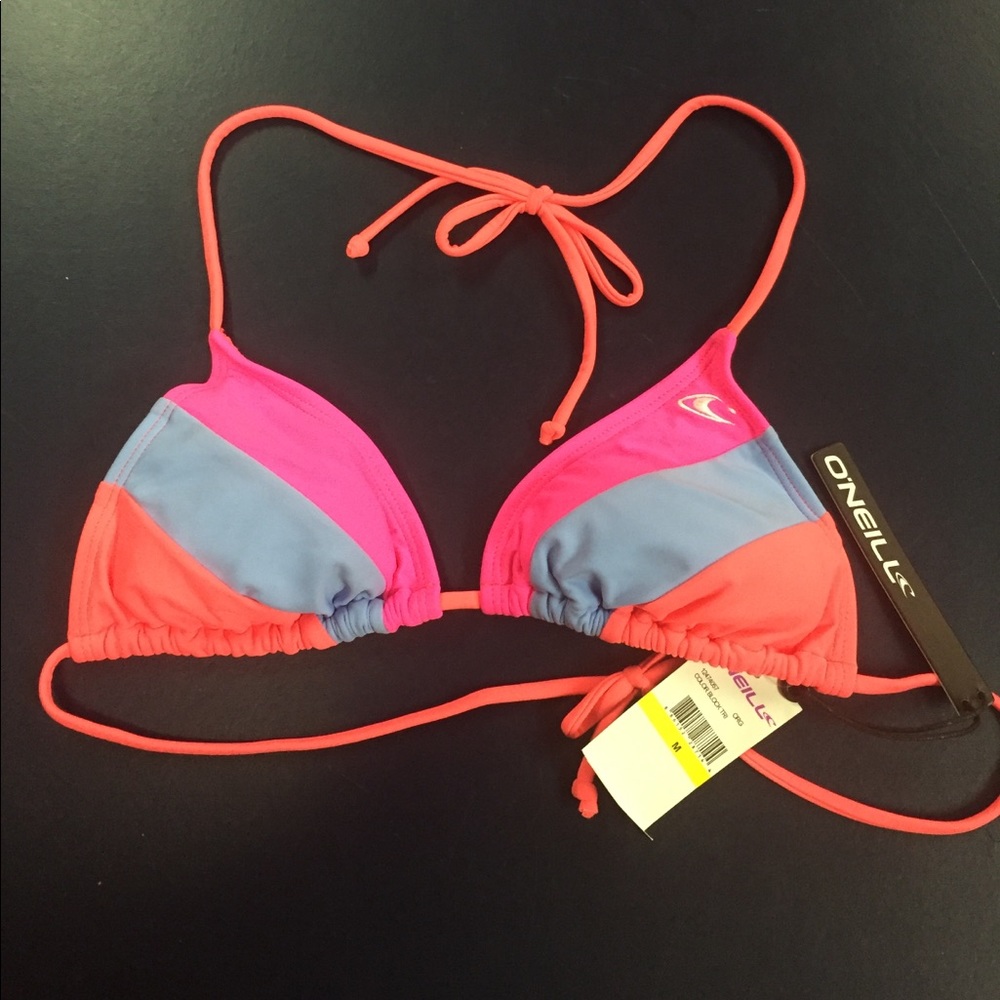 O'Neill Color Block Tri ORG swim top