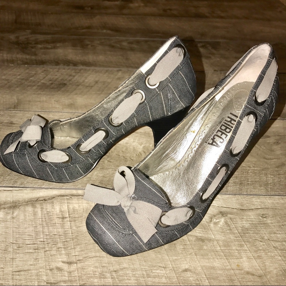 🎀 TriBeCa by Kenneth Cole Ribbon Heels
