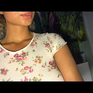 Sheer floral top