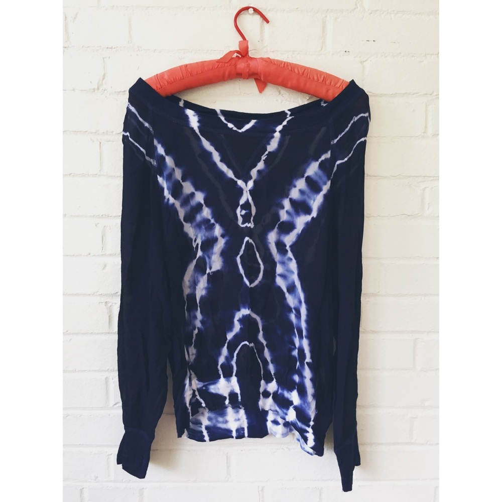 Tie Dye Chiffon Sweatshirt