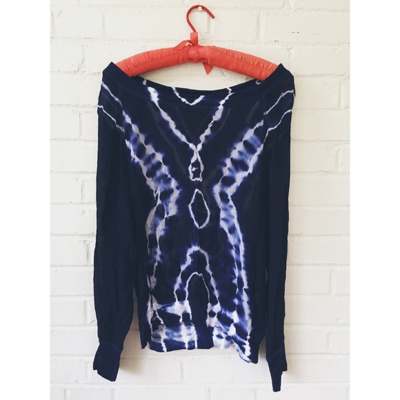 Tie Dye Chiffon Sweatshirt - Picture 1 of 3