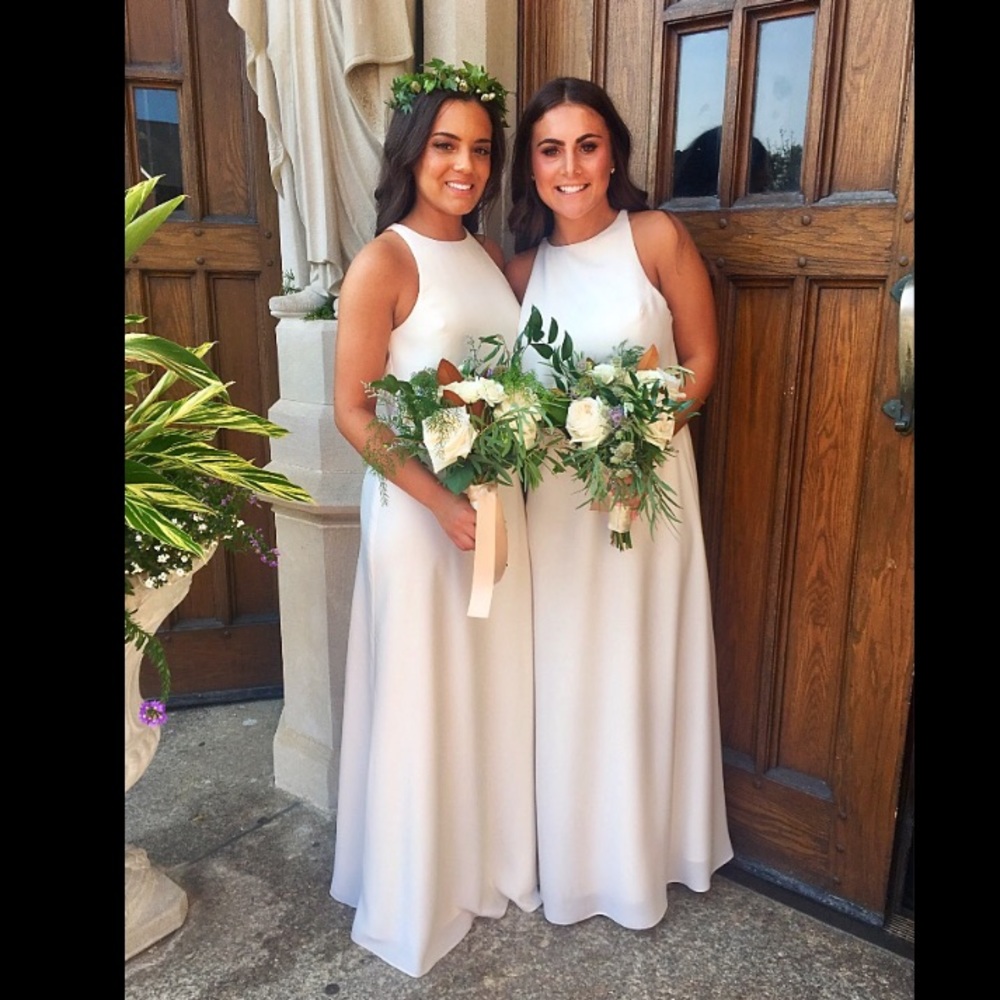 BHLDN dress ivory worn once
