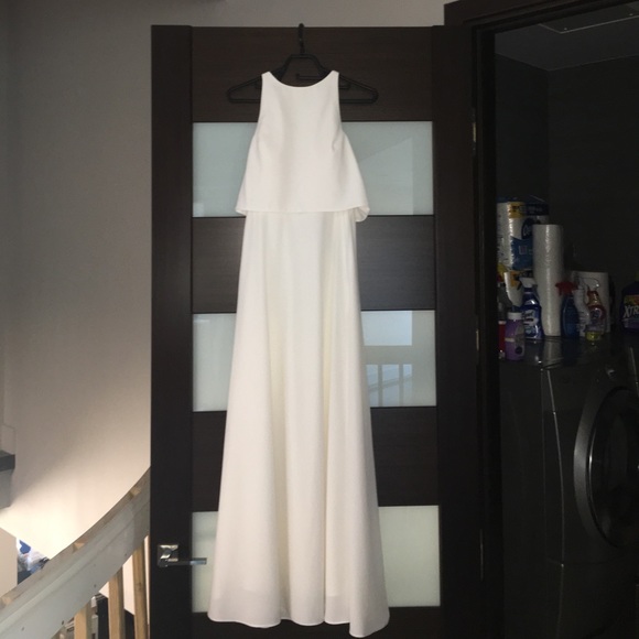 BHLDN dress ivory worn once - Picture 4 of 5