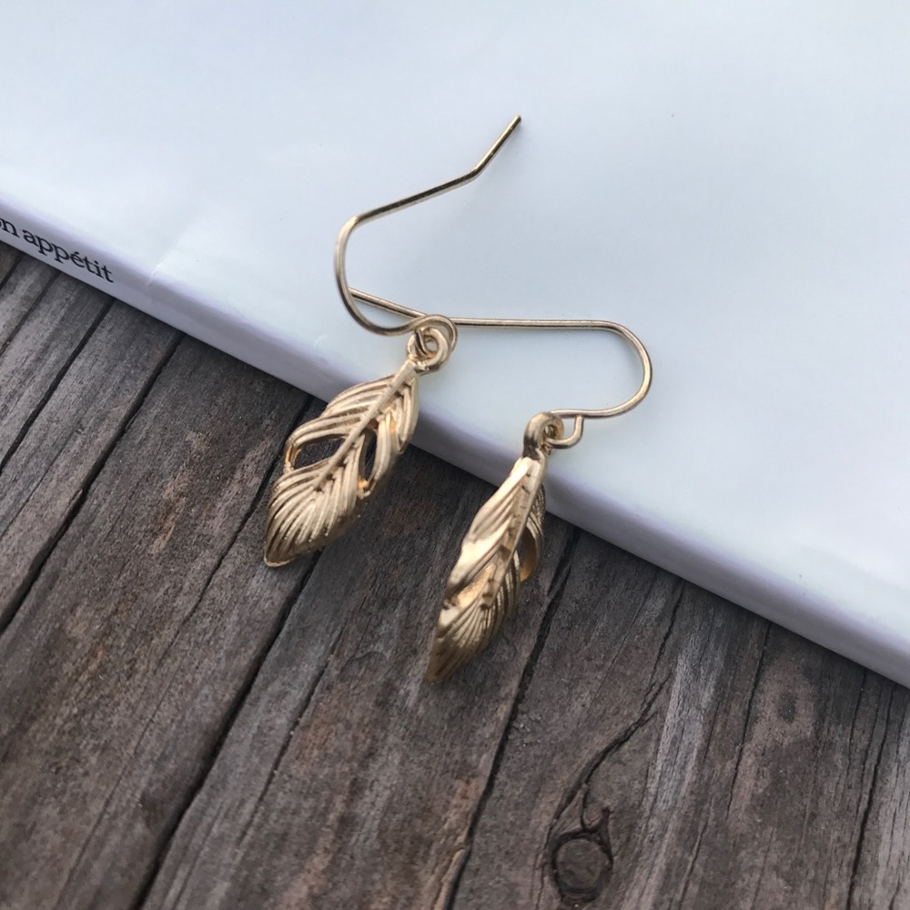Gold Leaf Earrings