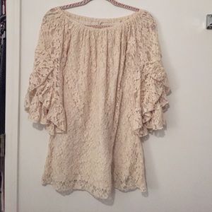 Cream lace dress