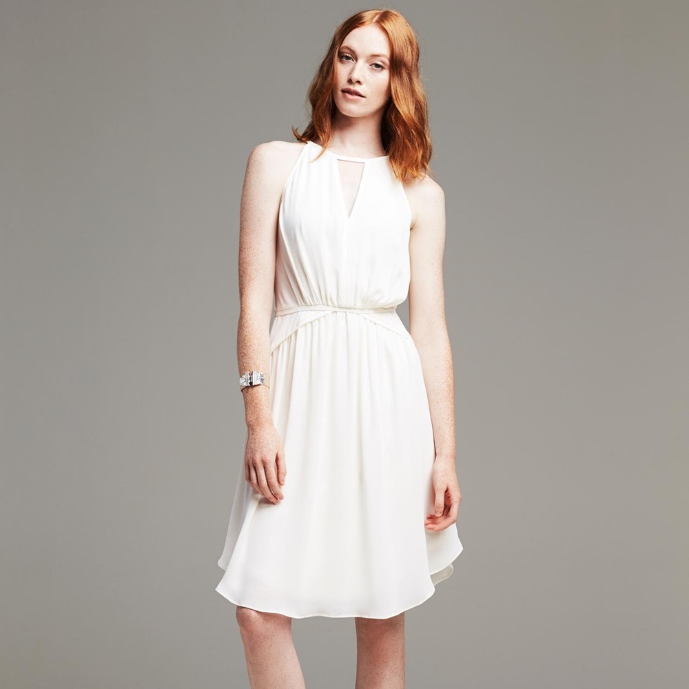 Banana Republic chiffon halter dress