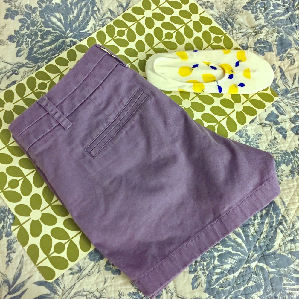 SALE! J. Crew Chino Shorts Lavender Purple