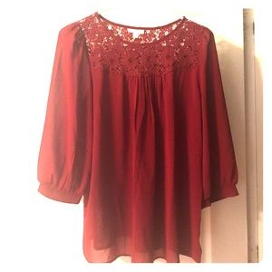Charming Charlie's Maroon Top