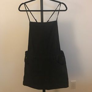 Free people light weight denim overall skirt