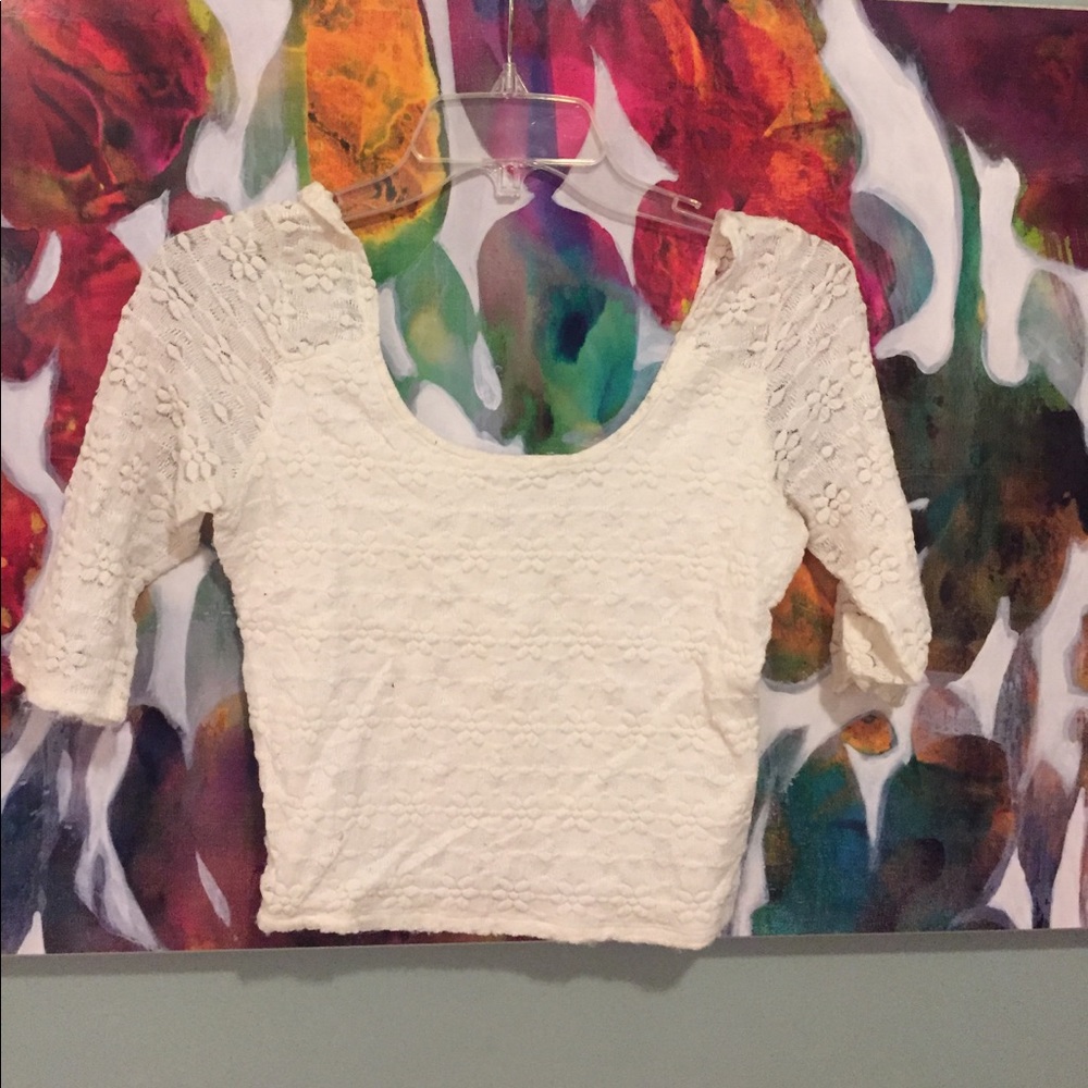3/4 Lace Top