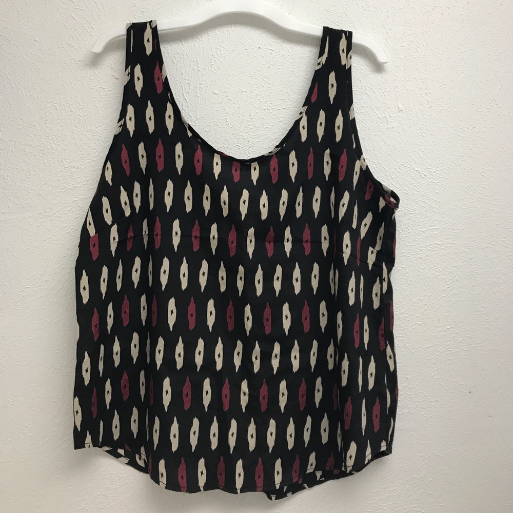 Tank Top Blouse with zipper back