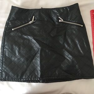 Vegan leather skirt