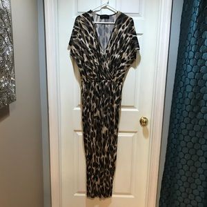 Kardashion Kollection leopard jumpsuit.