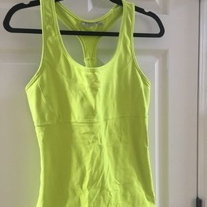 Athleta lime bra tank