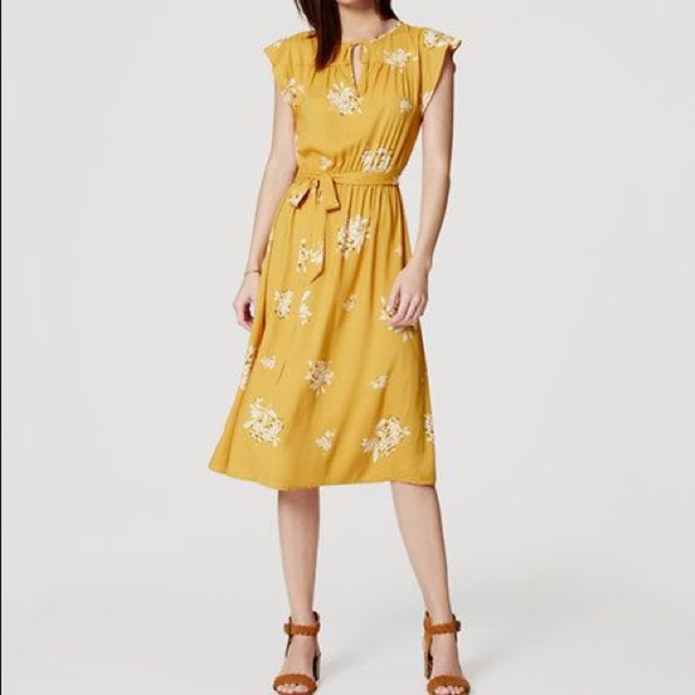 Mustard Loft dress