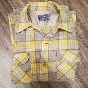Pendleton vintage 100% wool mens size m flannel