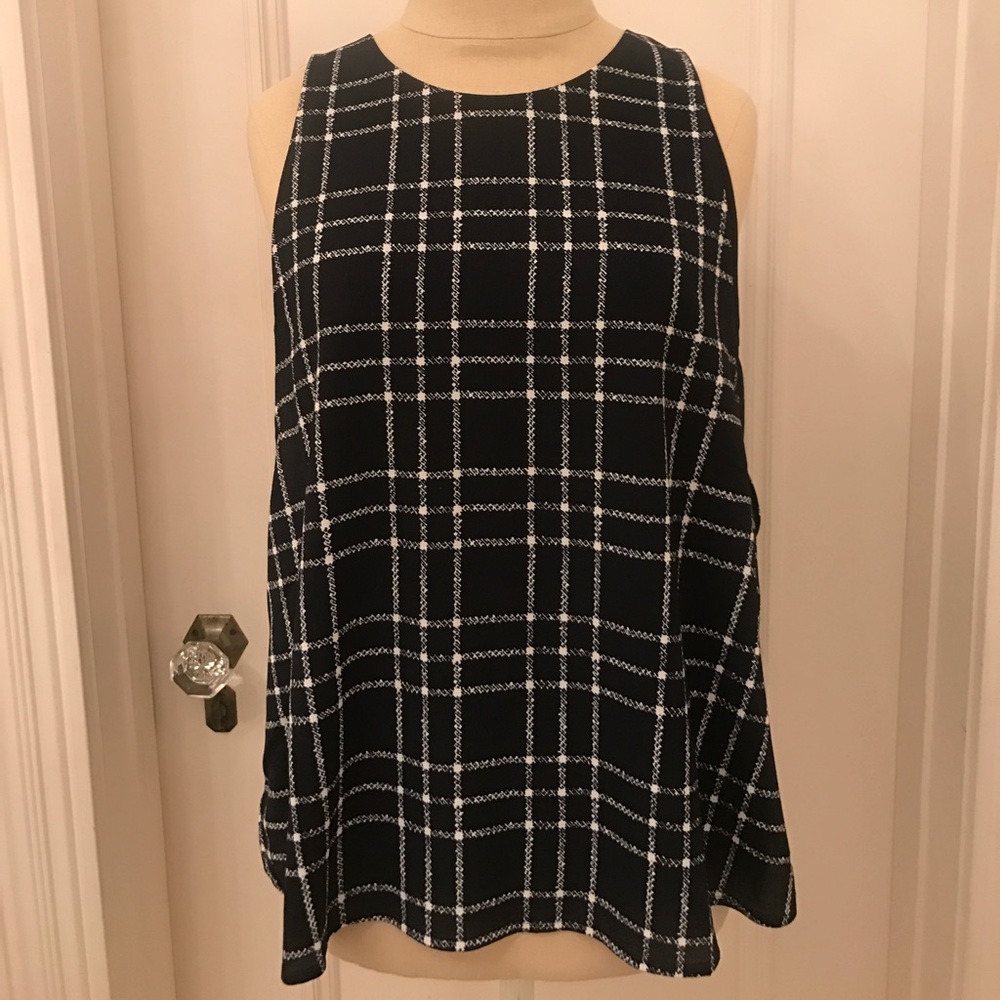 NWT ASTR Navy grid layered tank