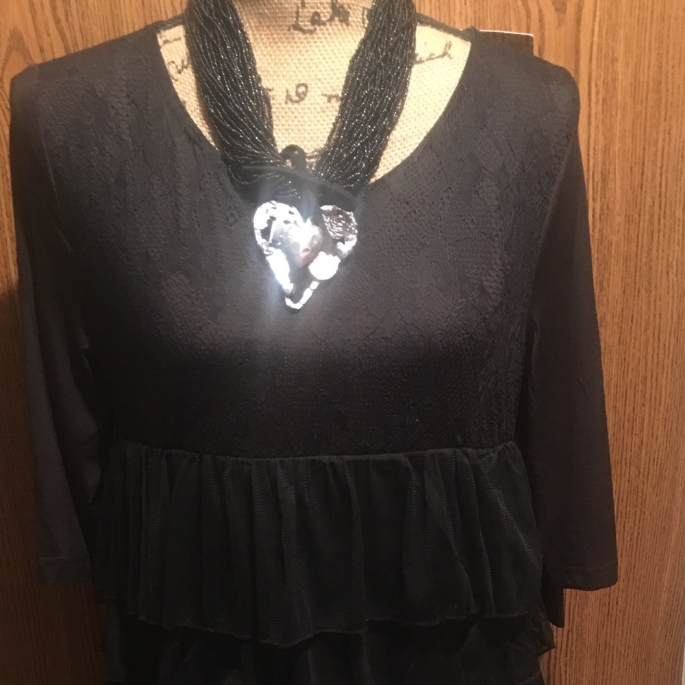Black Ruffled Dress