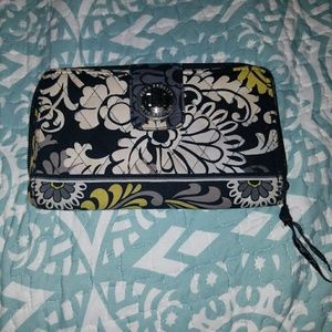 Vera Bradley turnlock wallet