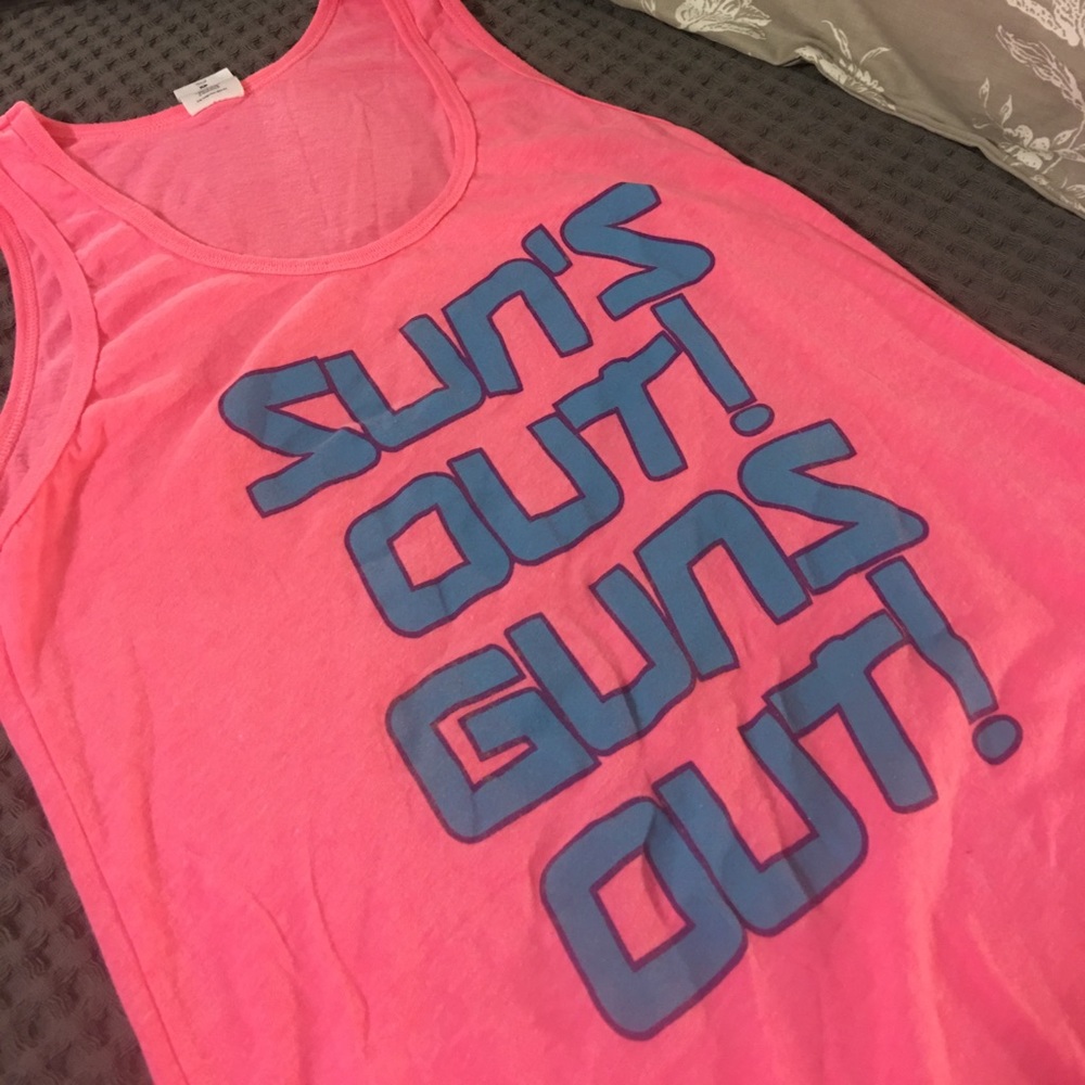 Women's fitted tank. Neon colors. Xs