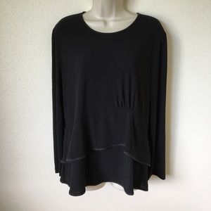 Narciso Rodriguez design nation blk ruffle top