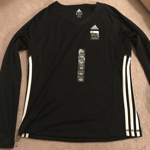 Long sleeve black adidas shirt