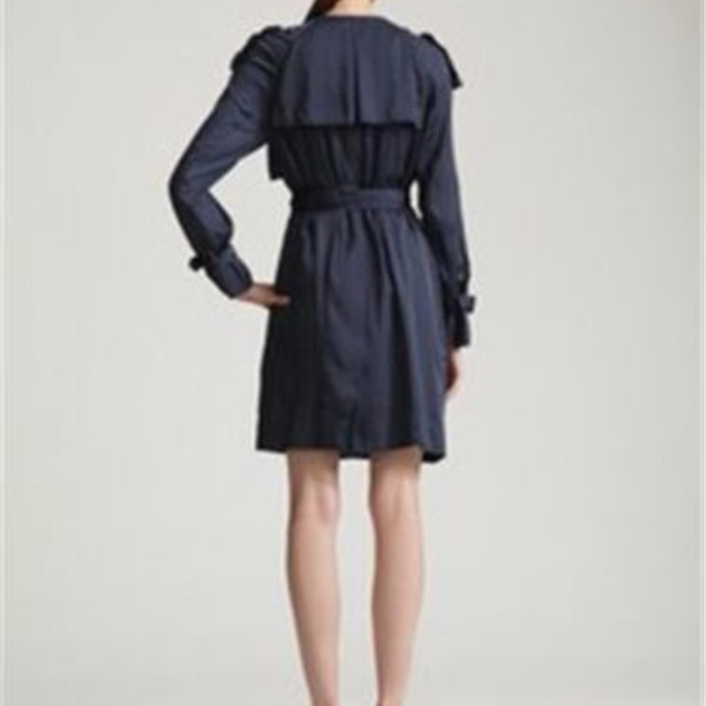 Phillip Lim 3.1 Midnight Raw Edge Trench Coat 2 - Picture 7 of 7