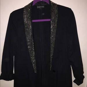 Black Rampage tuxedo blazer