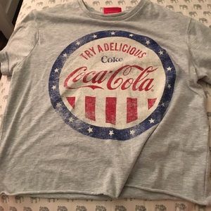 Coca - Cola red white and blue tshirt