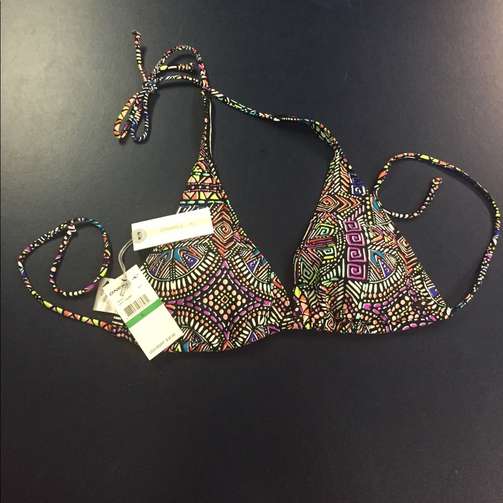 O'Neill Tahiti Halter bikini top BLK