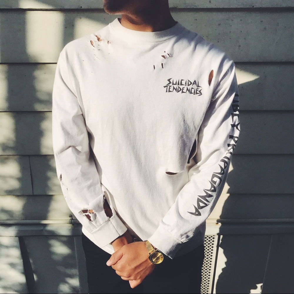 Distressed suicidal tendencies shirt