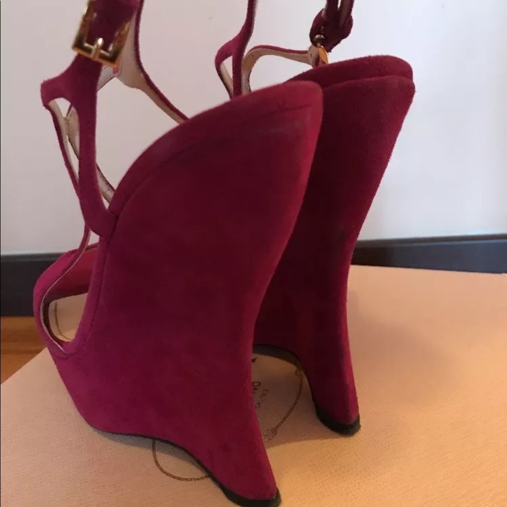 Prada Suede Platforms - image 4