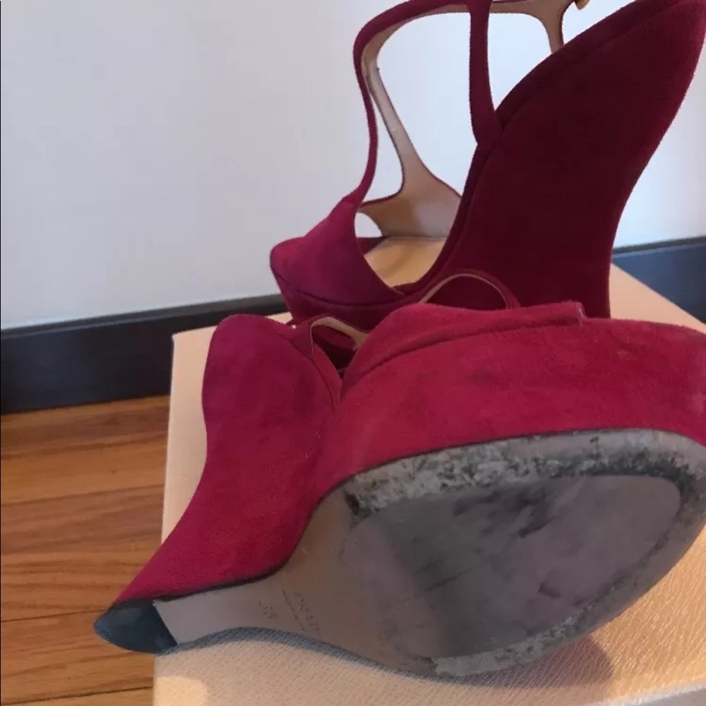 Prada Suede Platforms - image 5
