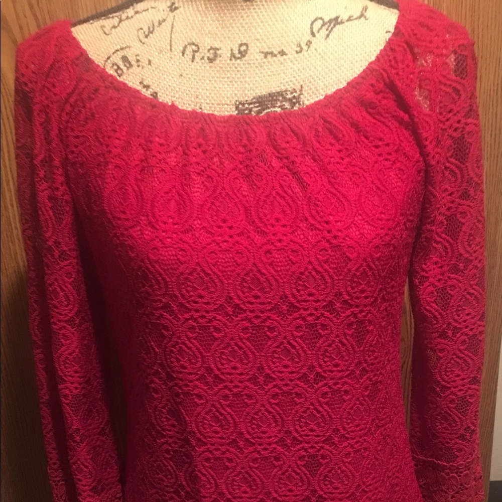 Red Lace Dress