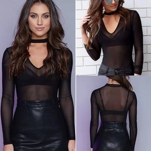 Mesh Choker Top