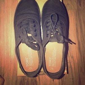 Cordones Toms black canvas