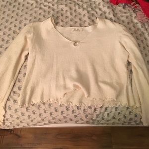 White crop hippie festival top