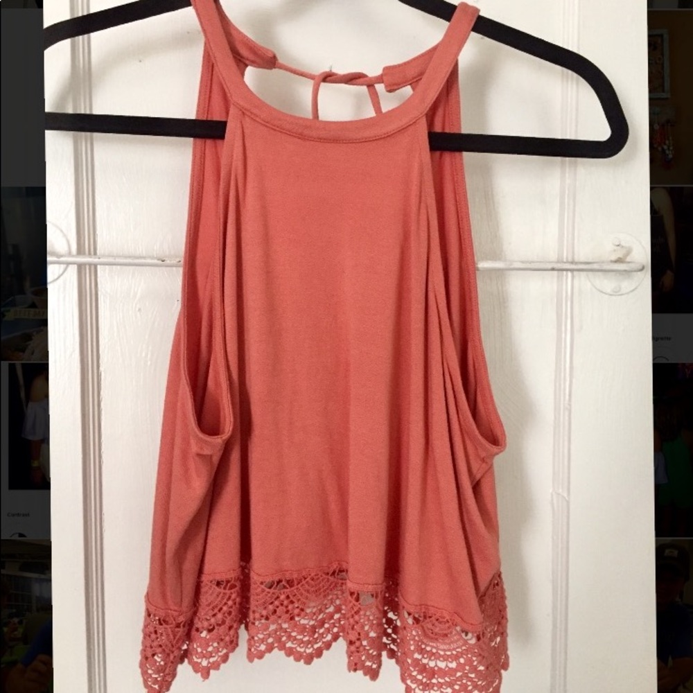 Burnt orange crop top