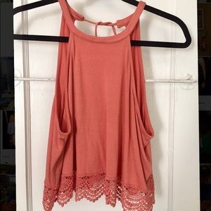 Burnt orange crop top