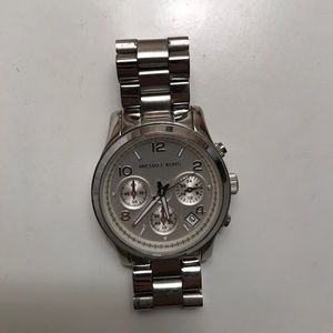 Silver Round Face Michael Kors Watch